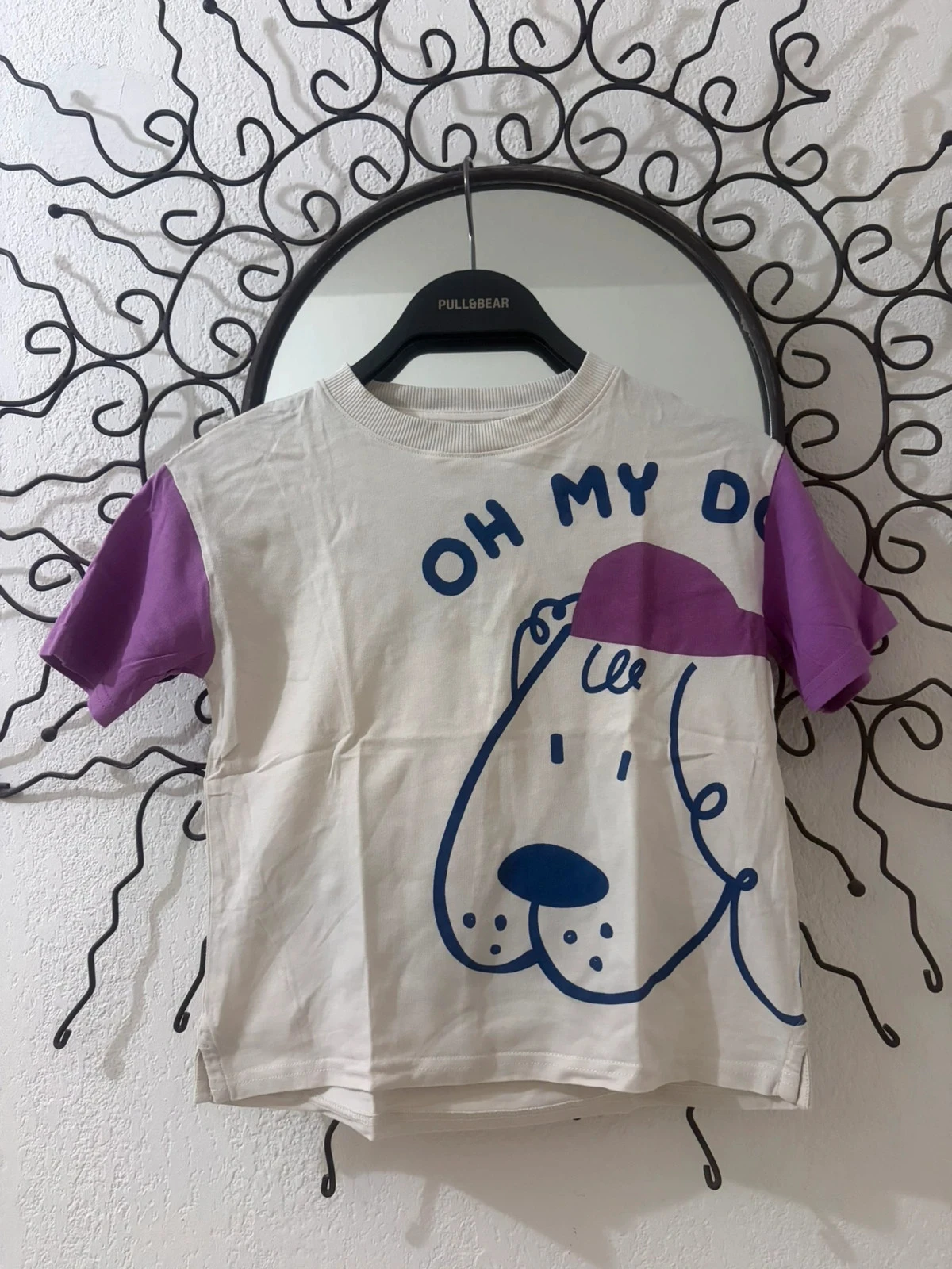 T-shirt Kiabi "Oh My Dog" bicolor - 8 anos – photo 2